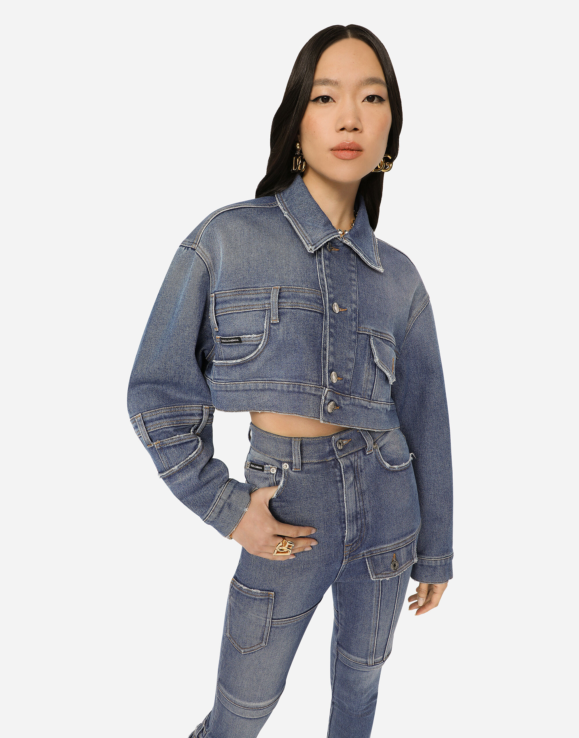 Giubbino jeans discount dolce e gabbana