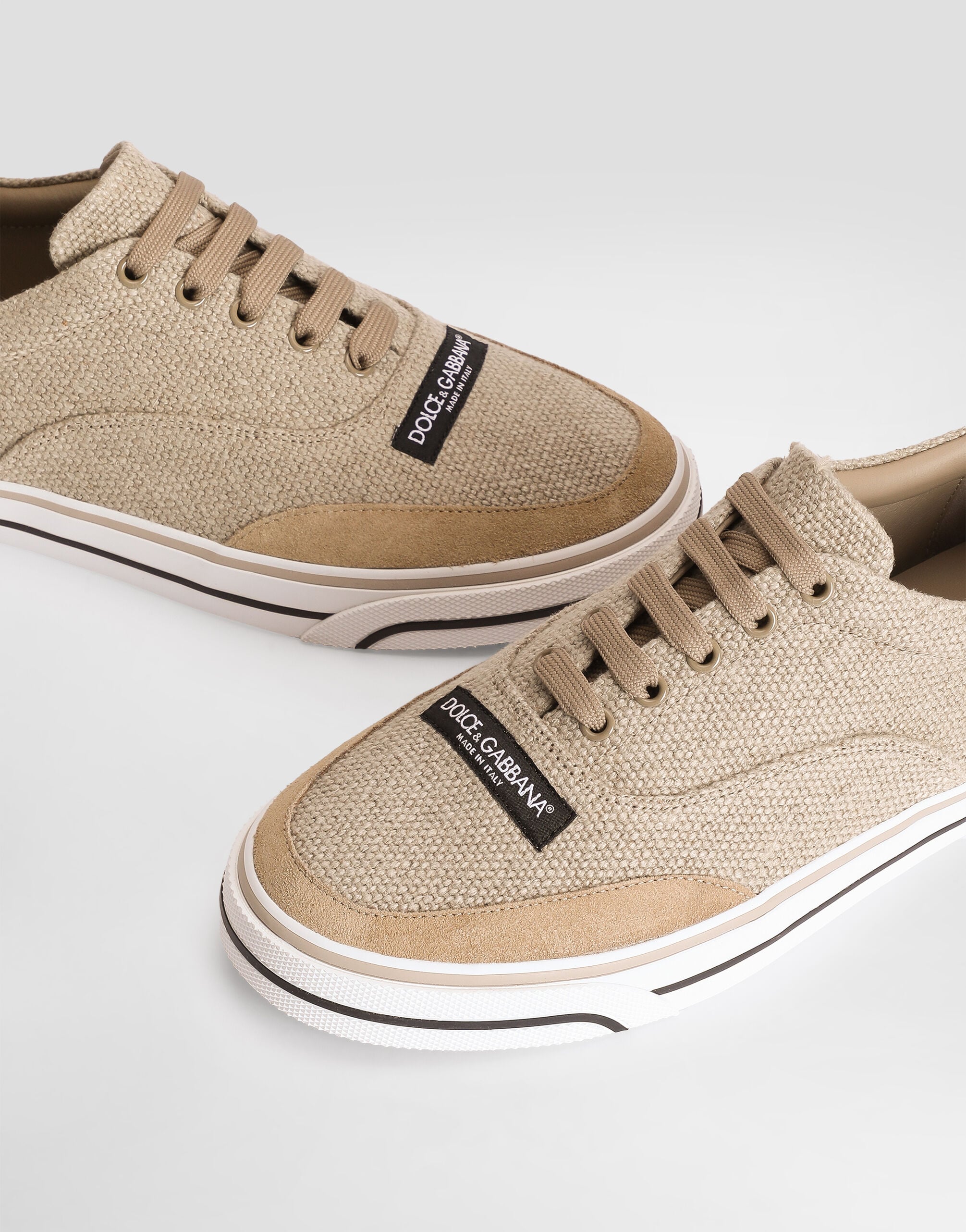 DG Sailing linen sneakers in Multicolor for Men | Dolce&Gabbana® US