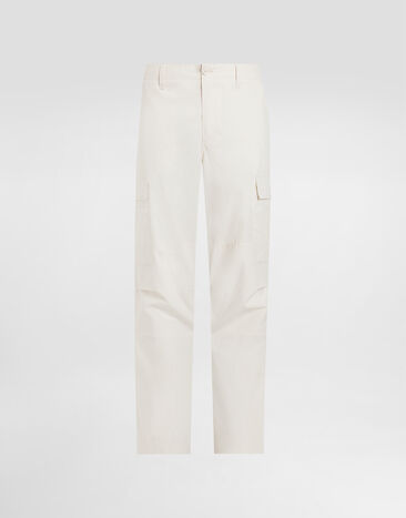 Dolce & Gabbana Cotton cargo pants Brown G5MM6TFUFLL