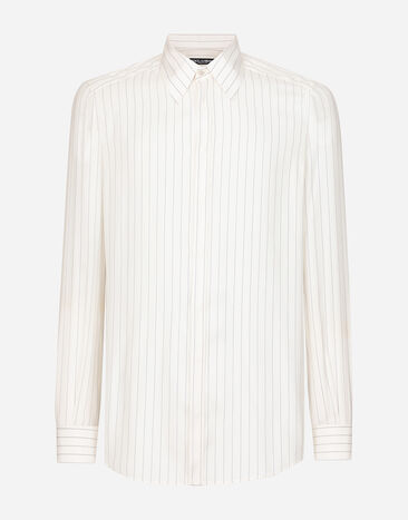 Dolce & Gabbana Striped poplin Martini-fit shirt Multicolor G2NW0TFU4L0