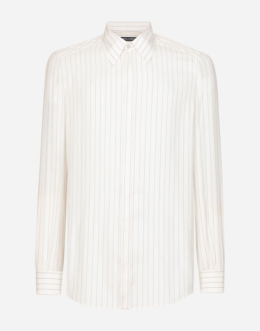Striped poplin Martini-fit shirt