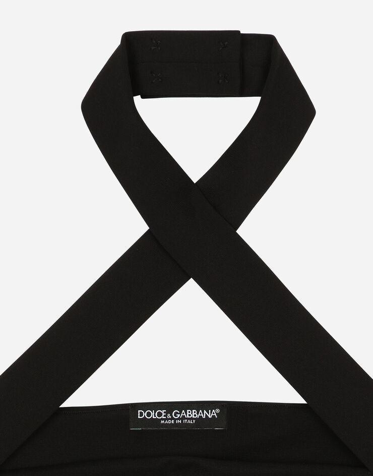 Dolce & Gabbana Viscose top with sleeve details Black F772NTFURL6