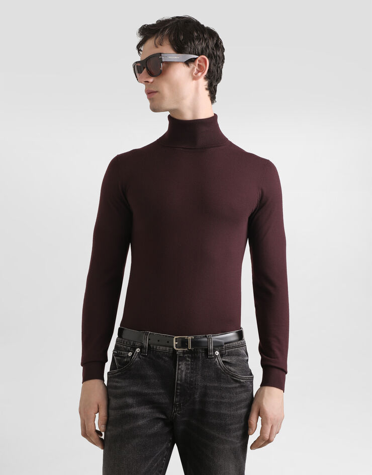 Dolce & Gabbana Cashmere turtleneck pullover Bordeaux GXW05TJBW05