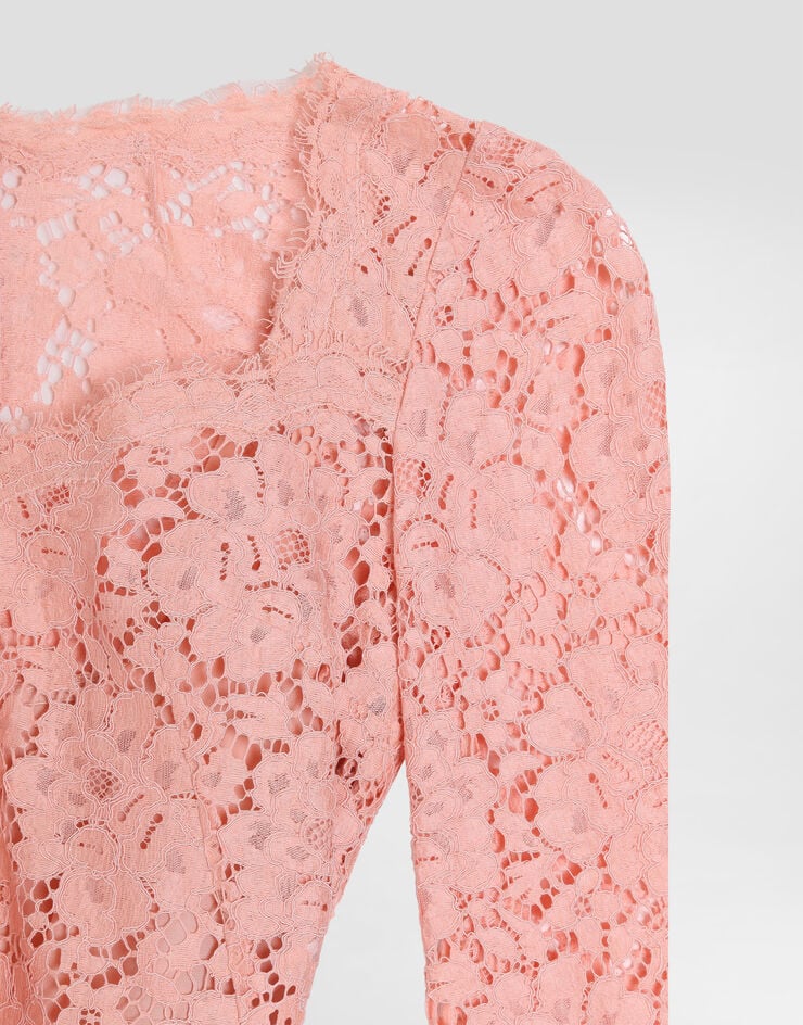 Dolce & Gabbana Cordonetto lace dress Pink F60HQTHLM0M