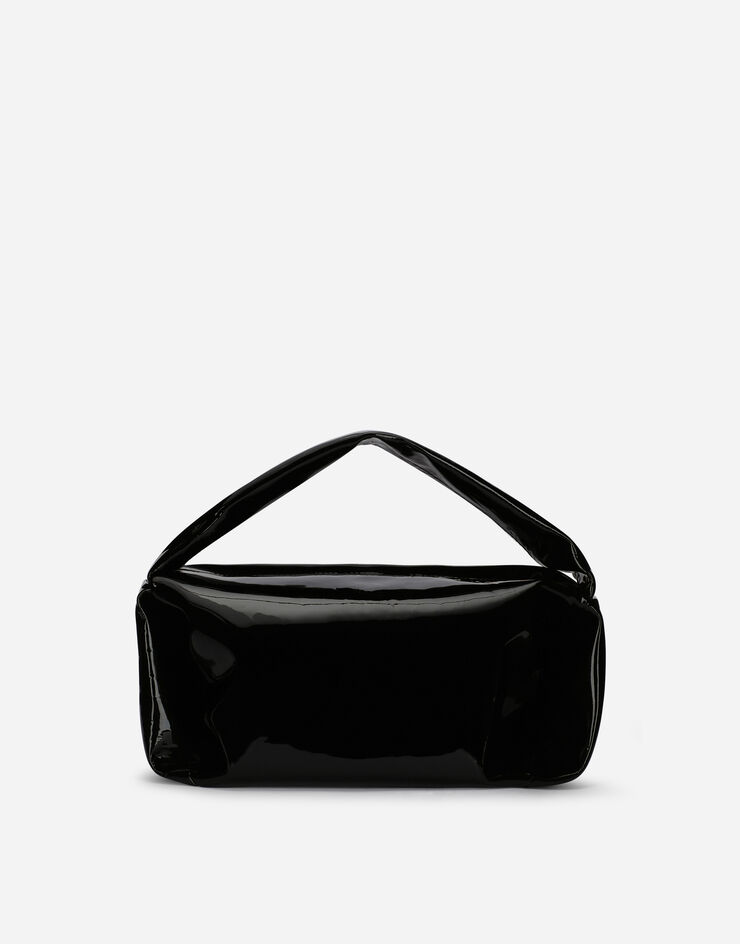 Dolce & Gabbana Patent leather Soft bag with branded tag Black BB7321AH916
