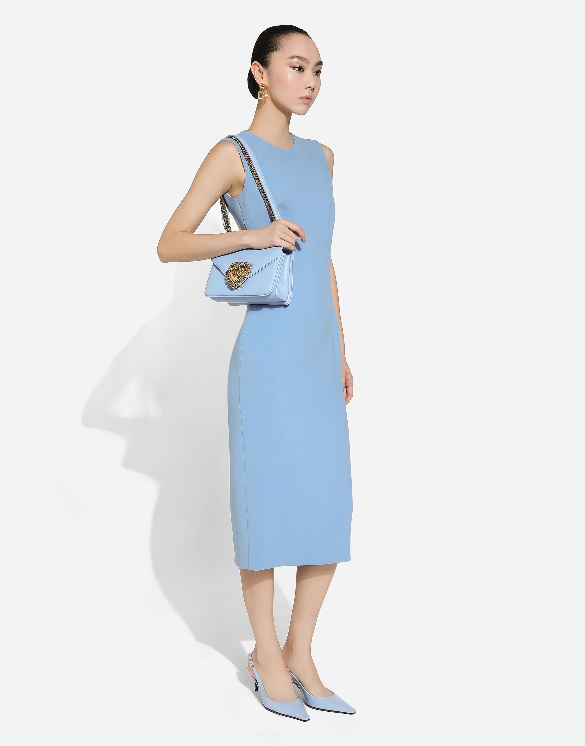 Robe fourreau bleu ciel outlet