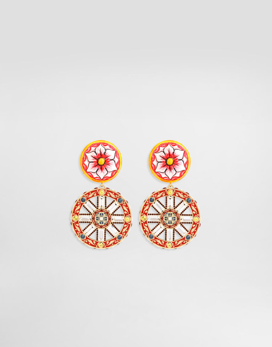 Carretto wheel clip earrings