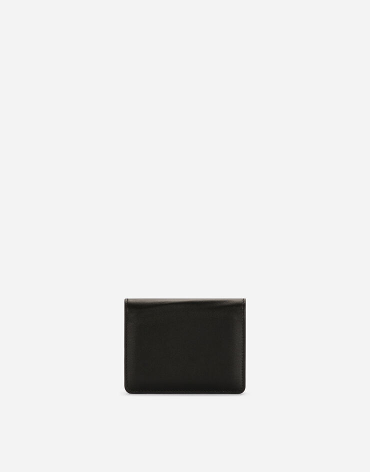 Dolce & Gabbana Calfskin wallet with DG logo Black BI1211AG081