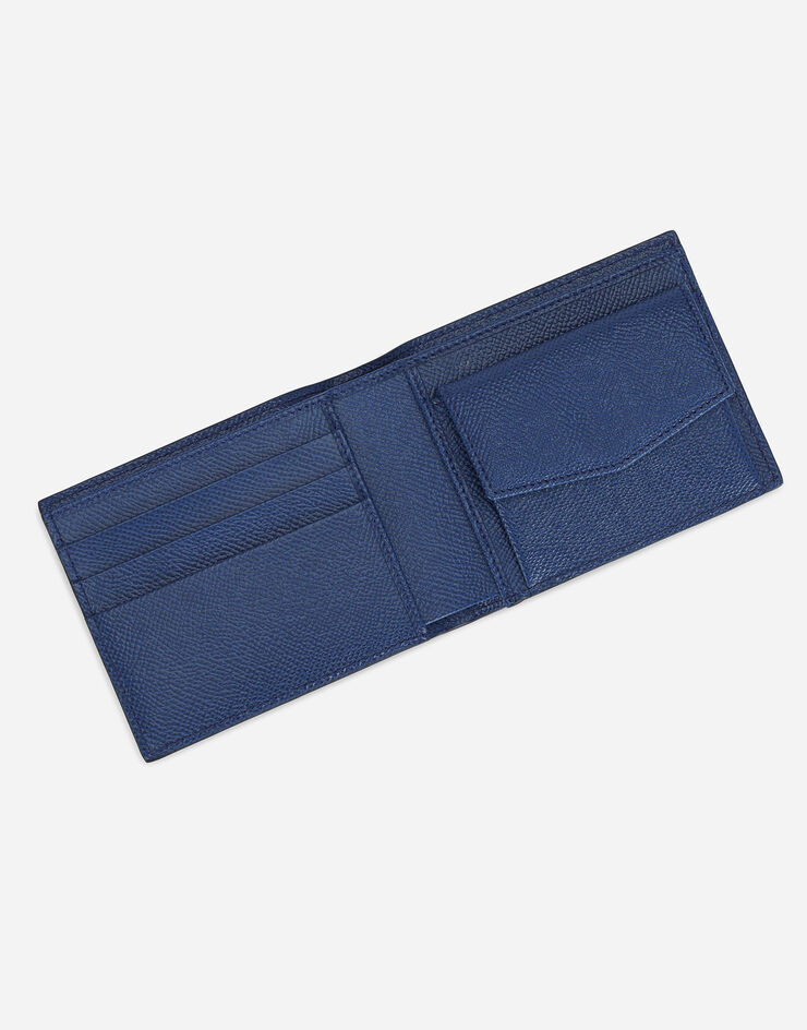 Dolce & Gabbana Dauphine calfskin bifold wallet Blue BP3102AZ602