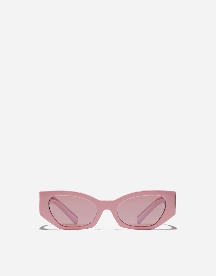 Dolce & Gabbana نظارة شمسية بشعار DNA وردي VG600KVN87V