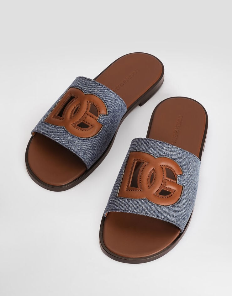 Dolce & Gabbana DG light denim sandal Multicolor A80590A0105