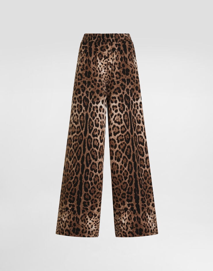 Dolce & Gabbana Leo-print fleece trousers Dolce & Gabbana Leo-print fleece trousers Print FTDJGTFS785