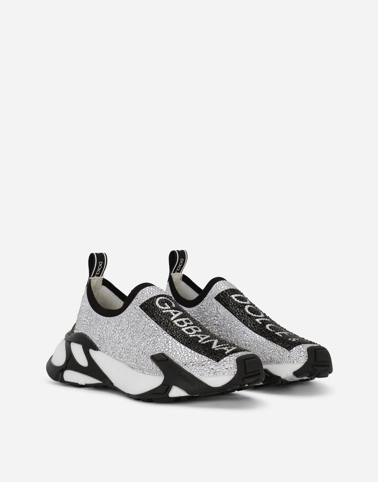 Dolce & Gabbana Sneaker Fast con termostrass Bianco CK2172AJ673