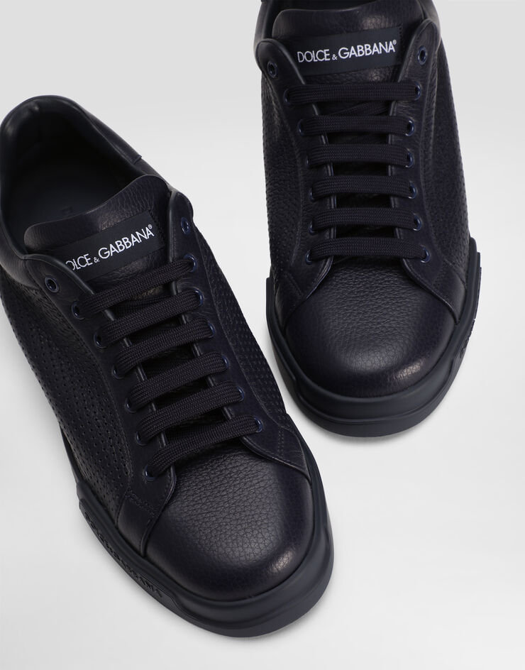 Dolce & Gabbana Portofino light strobel sneakers in calfskin Blue CS2354AG093