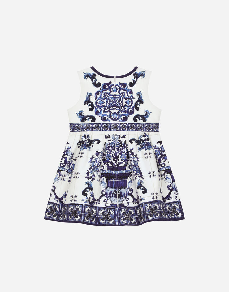 Dolce & Gabbana Majolica-print interlock dress Multicolore L2JDZ5G7F0C