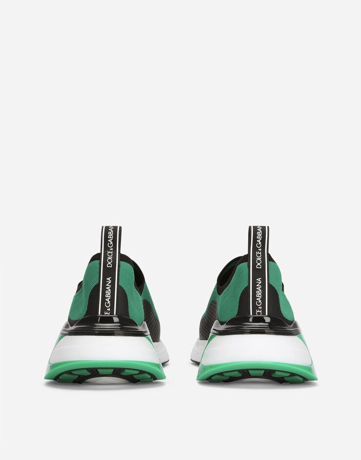 Stretch mesh Fast sneakers in Green | Dolce&Gabbana®