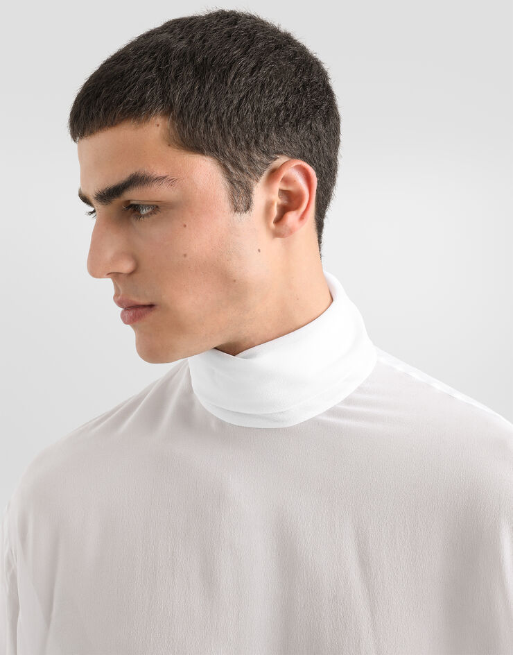 Dolce & Gabbana Silk georgette shirt Dolce & Gabbana Silk georgette shirt White G8SD9TFU1AR