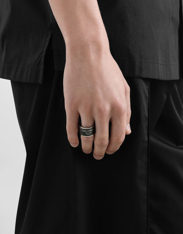 Dolce & Gabbana 메탈 밴드 링 레드 WRR1D1W1111