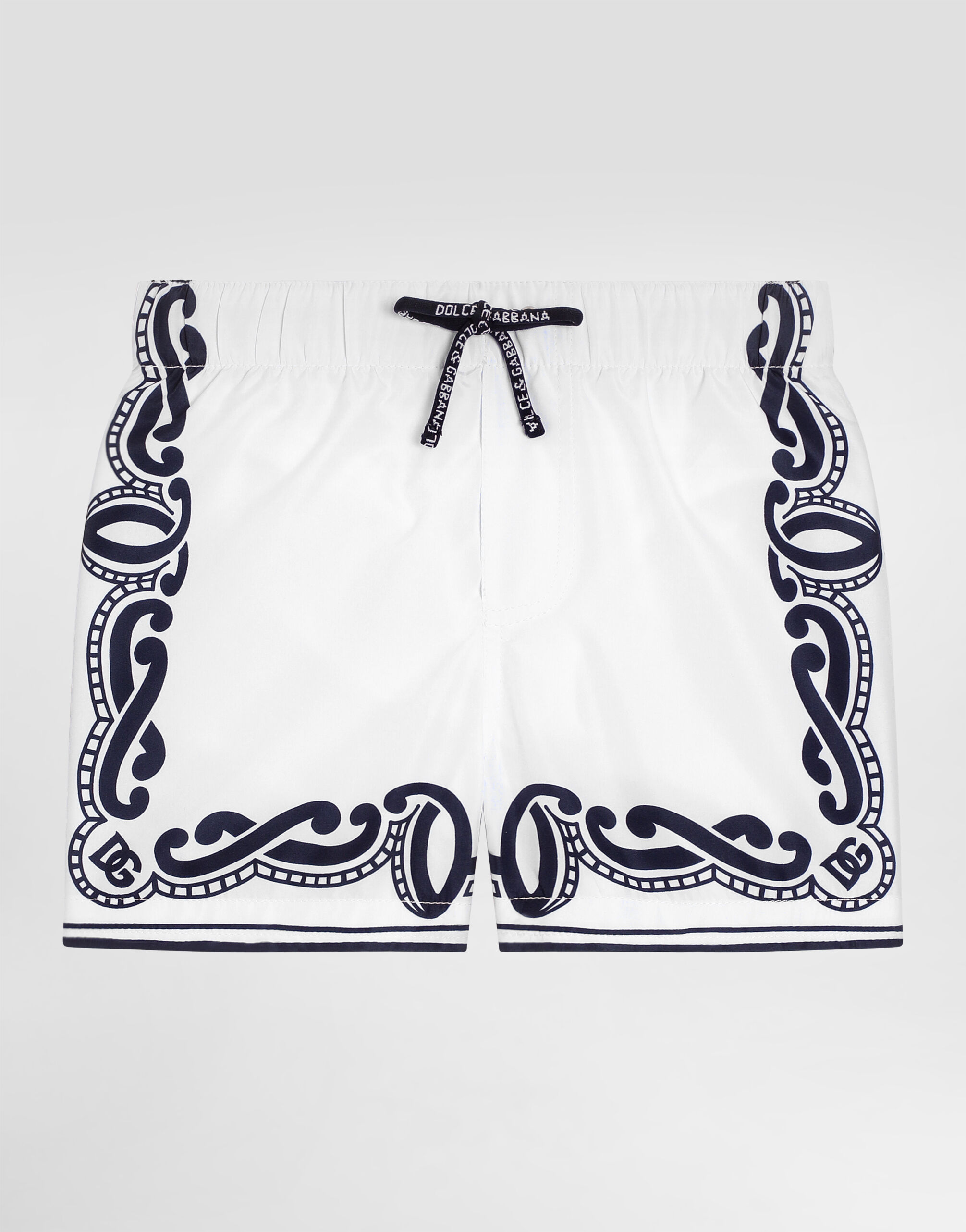 Fabric swim trunks with bandanna print in Print for Boys