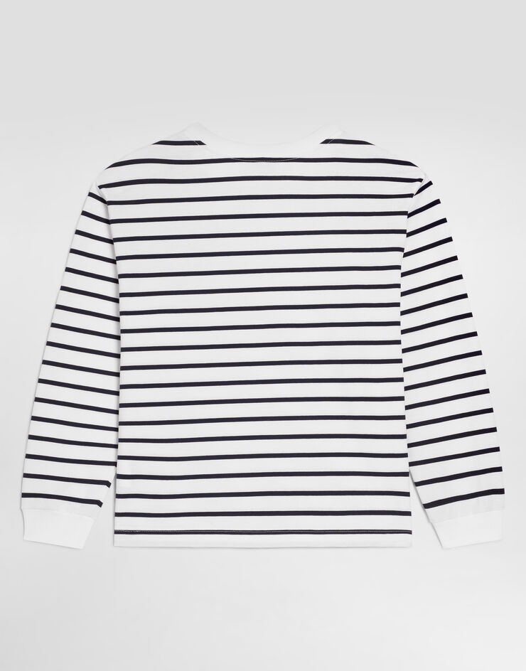 Dolce & Gabbana Striped jersey t-shirt Multicolor L4JTKTFB7DF