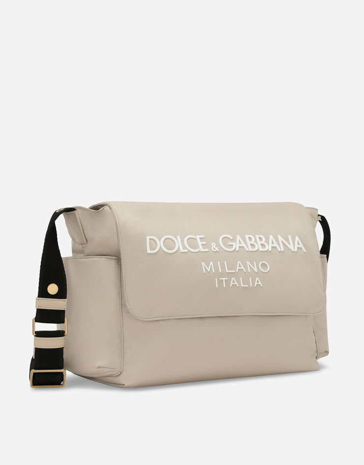 Dolce & Gabbana Wickeltasche aus Nylon Beige EB0240AG182