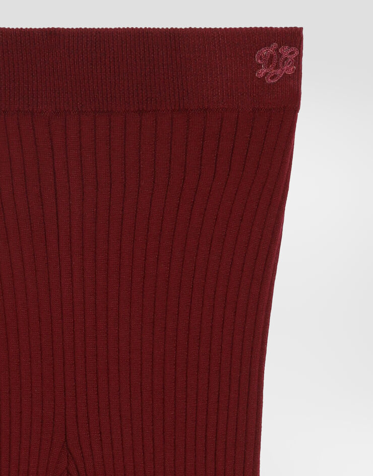 Dolce & Gabbana 팬츠 리브 니트 소재 Bordeaux L5KWNKJDVIX