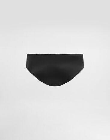 Dolce & Gabbana Satin panties Black O2B23TONO13