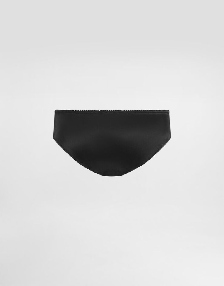 Dolce & Gabbana Satin panties Black O2B23TONO13
