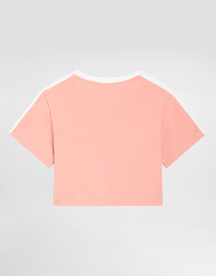 Dolce & Gabbana Jersey t-shirt with print Pink L5JTQGG7PWI