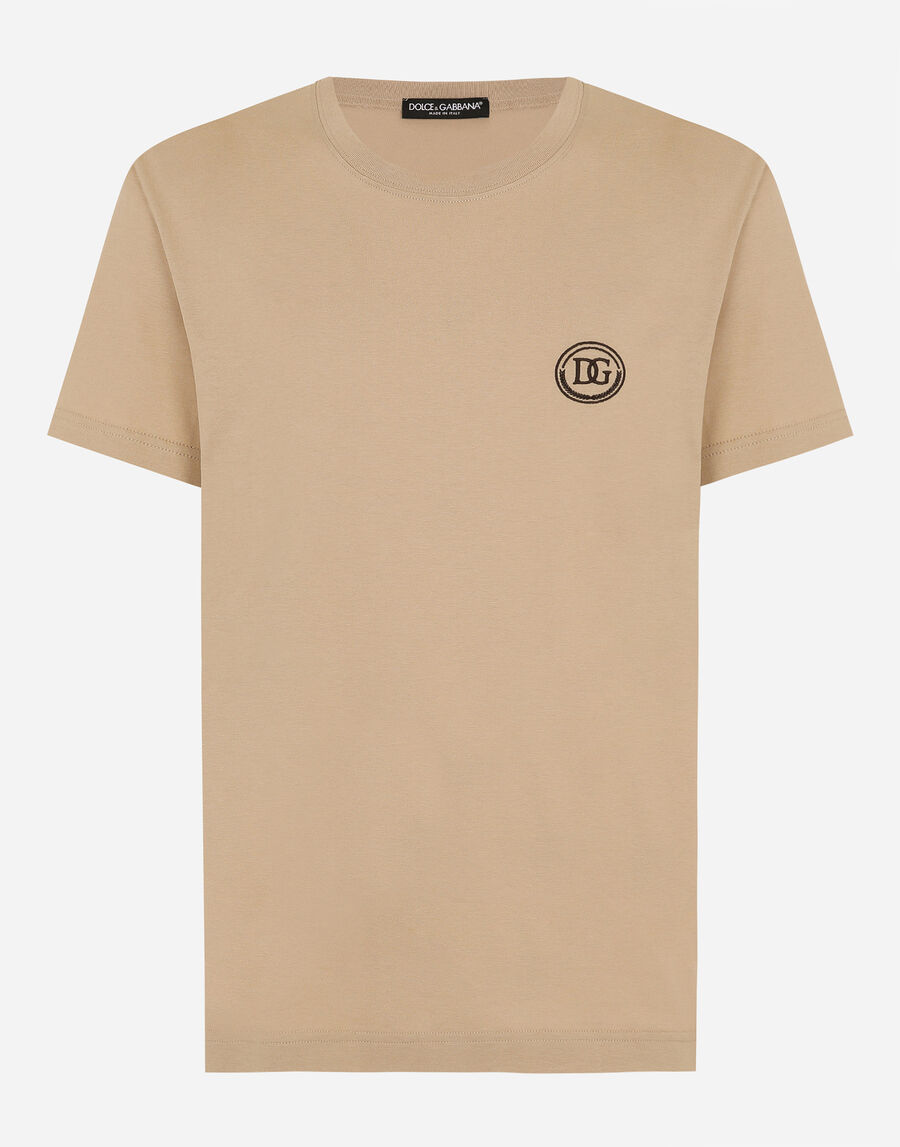 Short-sleeved T-shirt with DG embroidery