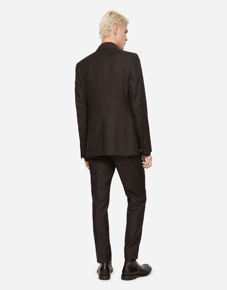 Dolce & Gabbana Double-breasted wool and silk Martini-fit suit Violet GK7SMTFU3Q7