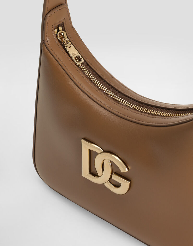 Dolce & Gabbana 3.5 shoulder bag in smooth calfskin Brown BB7598AW576