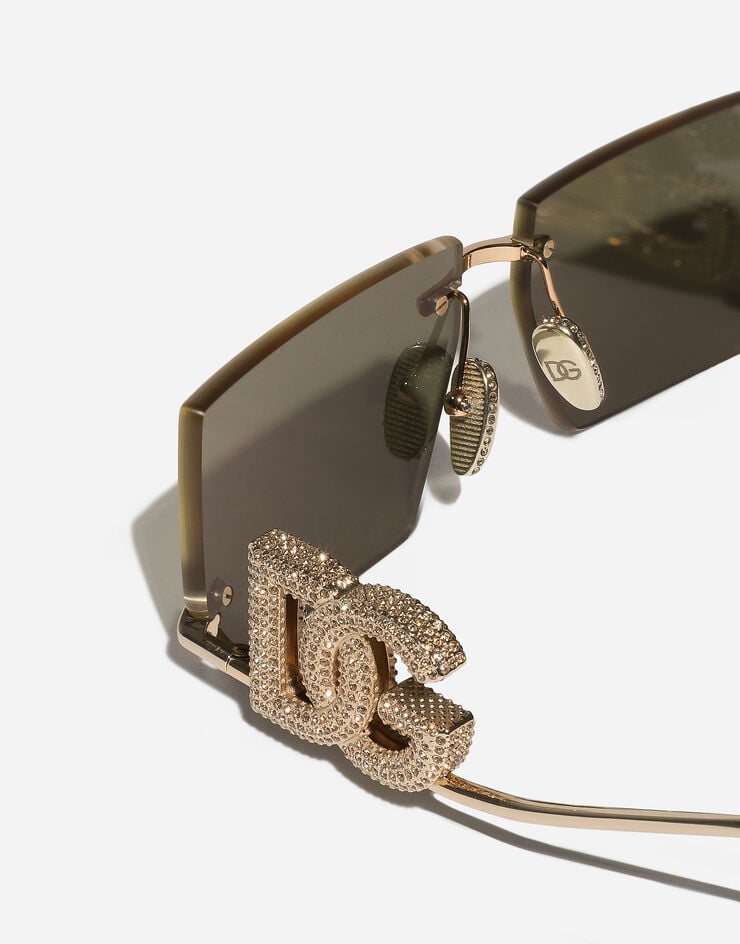 Dolce & Gabbana نظارة شمسية DG Crystal ذهبي VG2304VM203