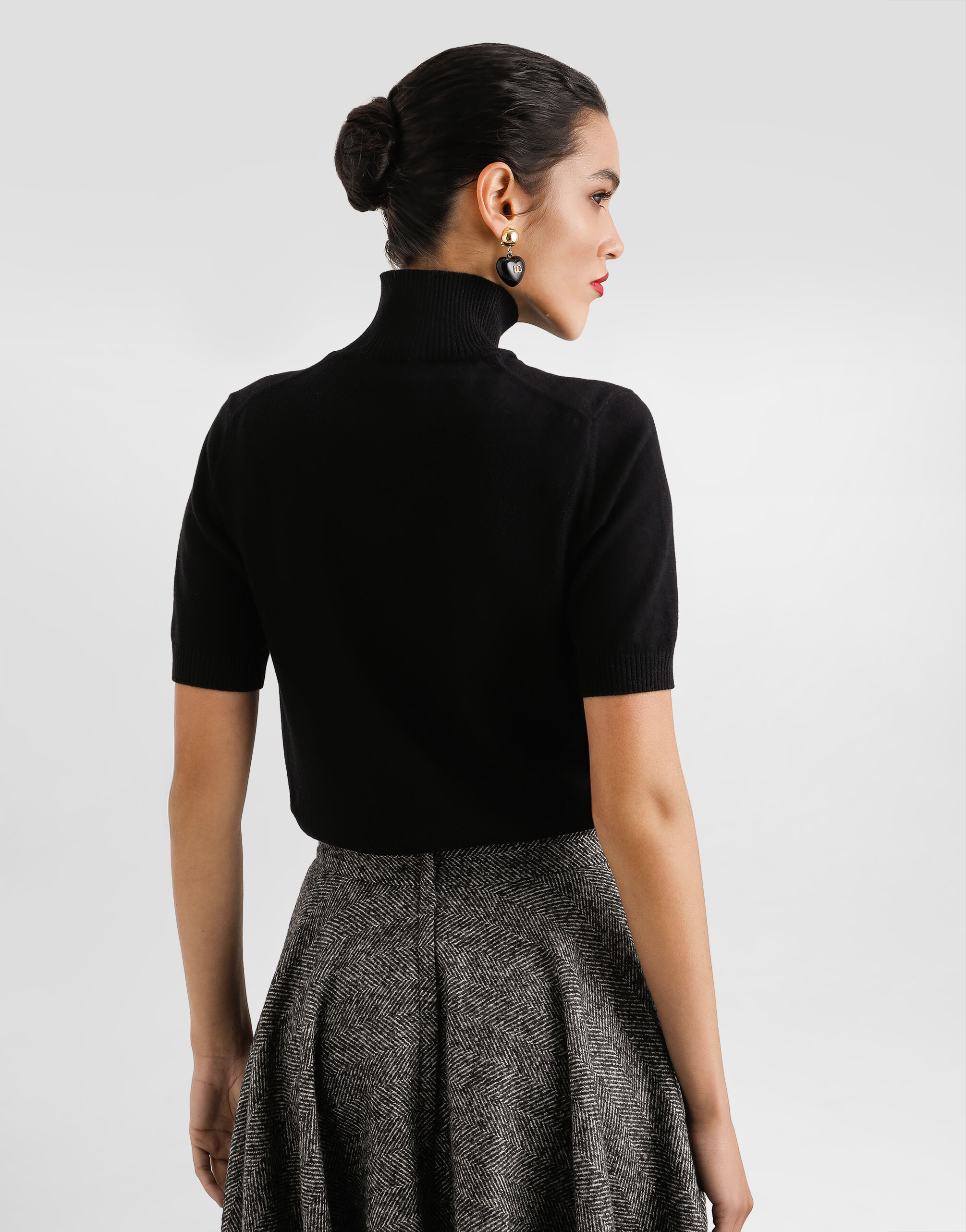 Cashmere pullover in Black for Women | Dolce&Gabbana® US