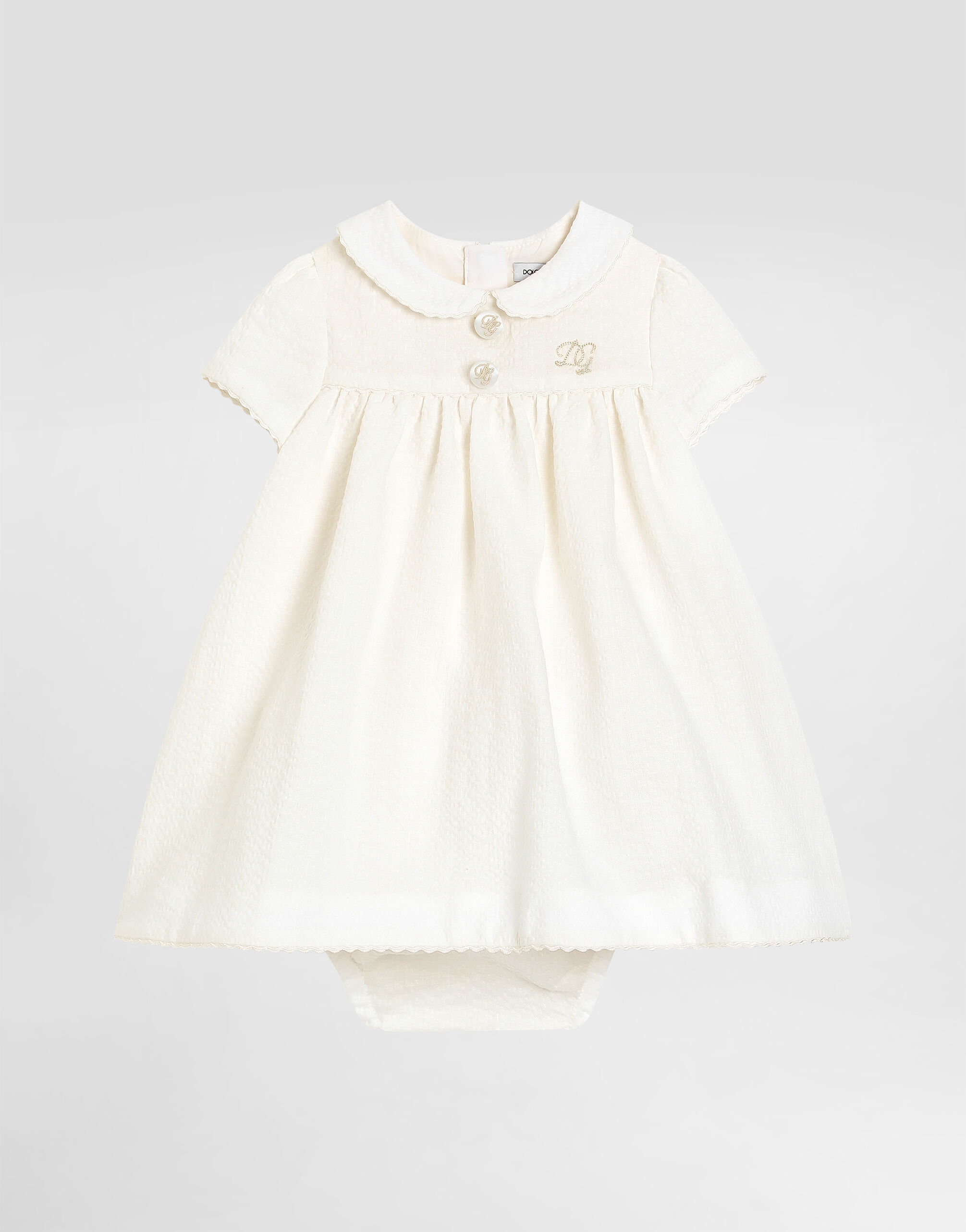 ドルチェ＆ガッバーナ・子ども用レースドレス◇18-24M　86-92cmホワイト ニューボーンドレス：0～12か月用 | ドルチェ＆ガッバーナ®®
