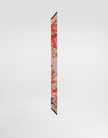 Dolce & Gabbana Rose bouquet-print silk twill bandeau 6x100 Multicolor FS215AGDDPM