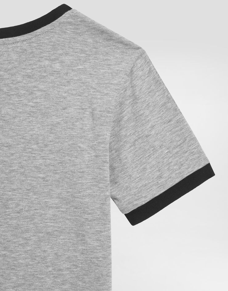Dolce & Gabbana Jersey-T-Shirt Dolce&Gabbana-Print Grau L4JTIWG7PCE