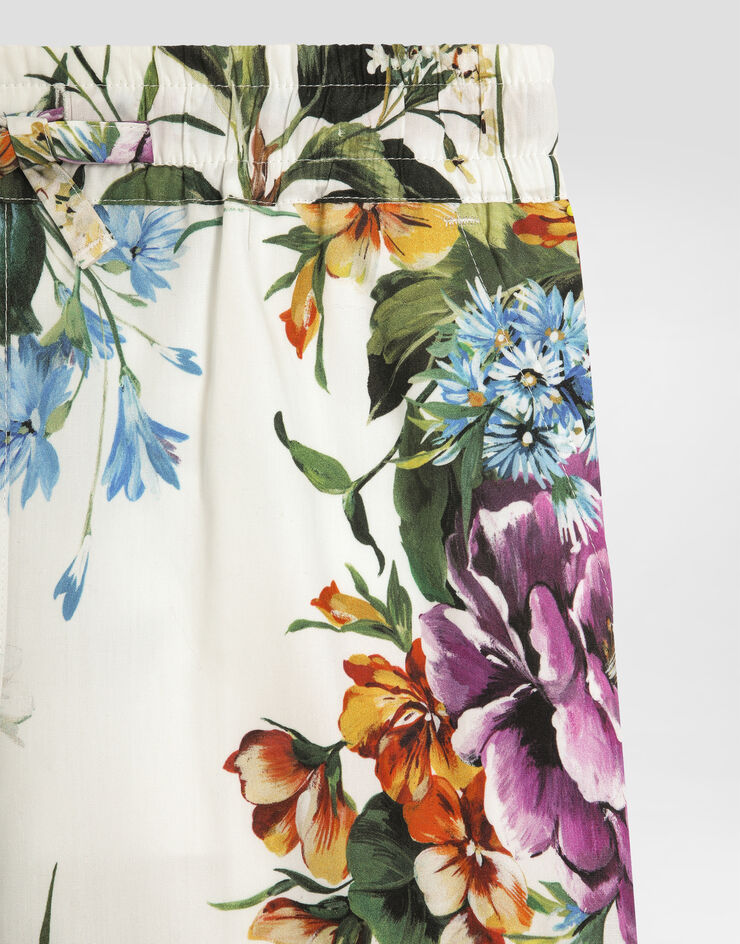 Dolce & Gabbana Flower-print cotton poplin trousers Print L53P50HS5TV
