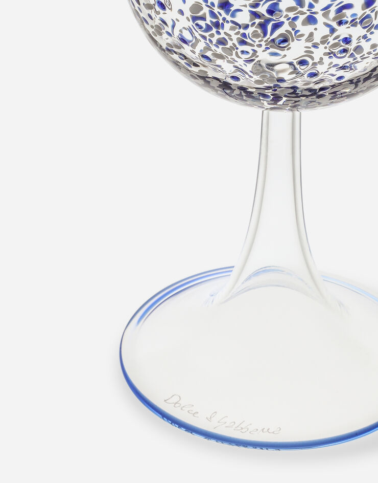 Dolce & Gabbana White Wine Glass Multicolor TCB001TCALZ
