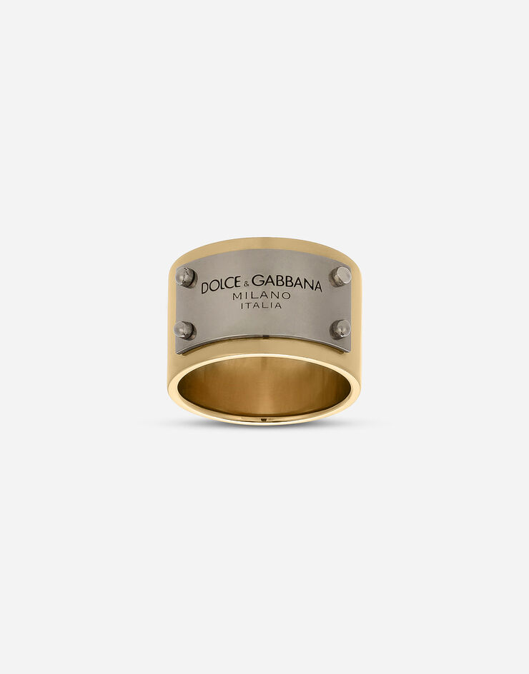 Dolce & Gabbana Anillo con placa Dolce&Gabbana Dorado WRP5T2W1111