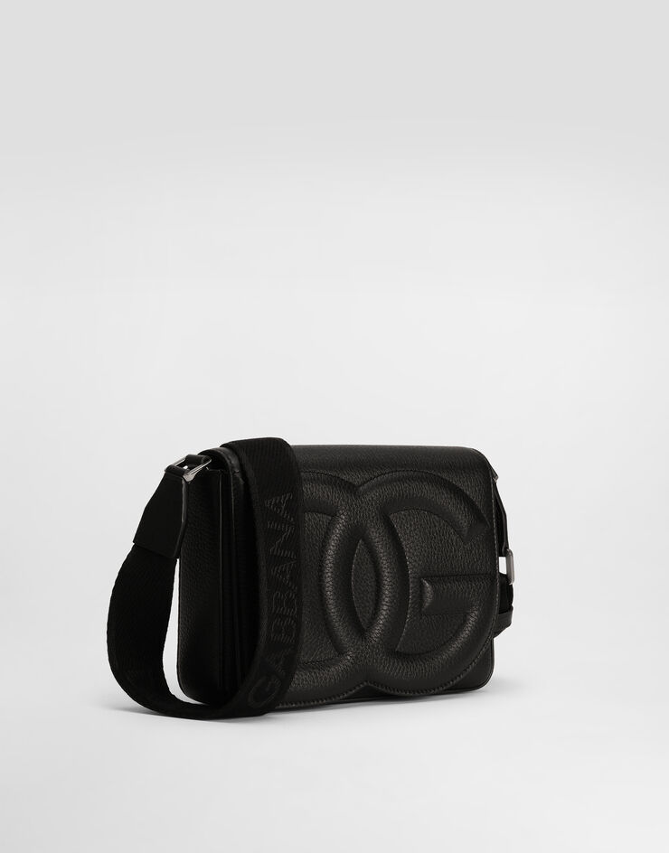 Dolce & Gabbana DG Logo Bag 中号斜挎包 黑 BM3004A8034