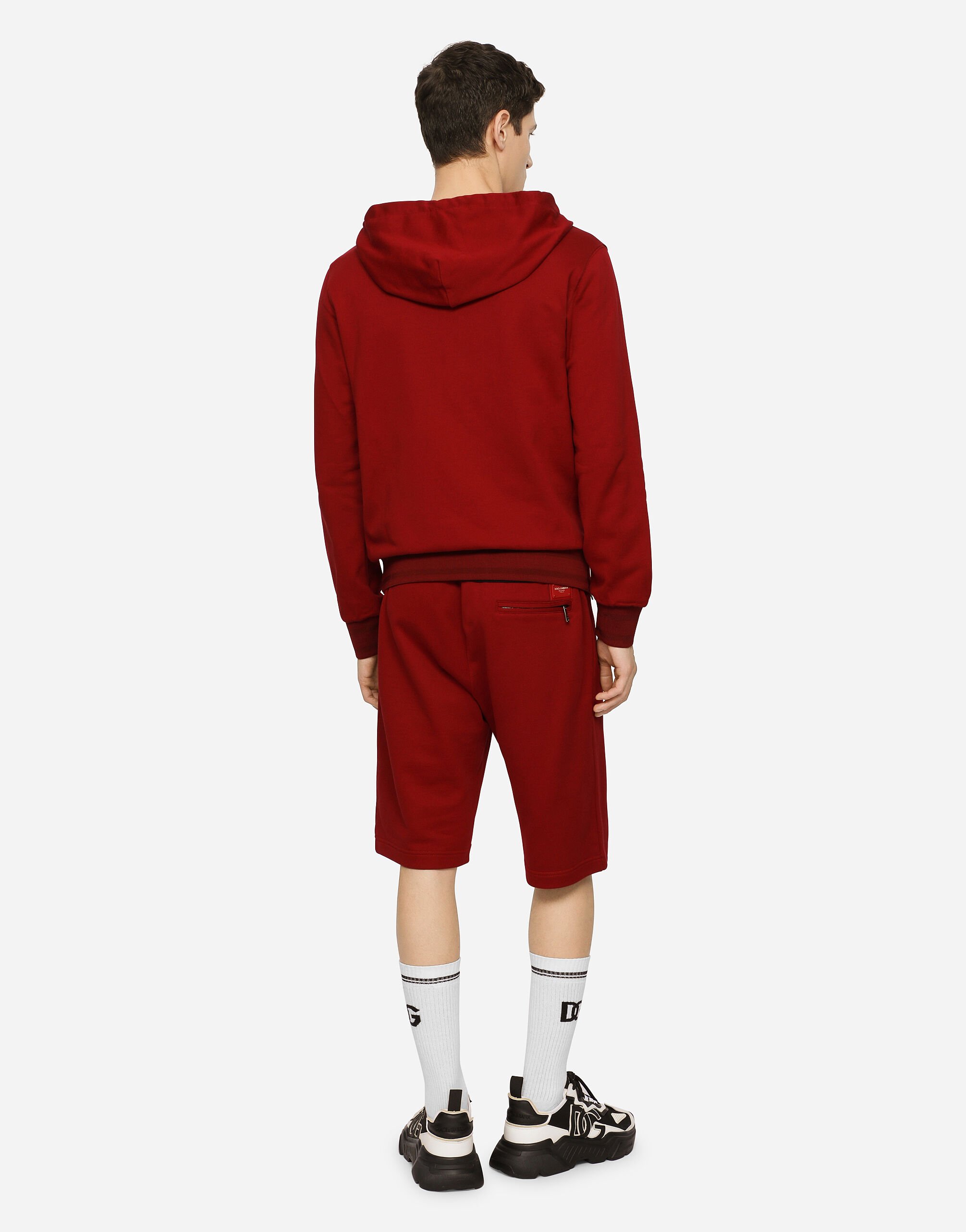 Zip up hoodie in Red for Dolce Gabbana US