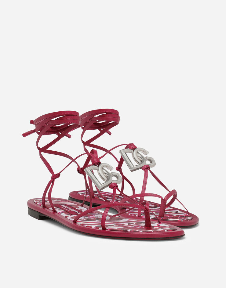 Dolce&Gabbana Sandalia de dedo en napa Multicolor CQ0562AK821