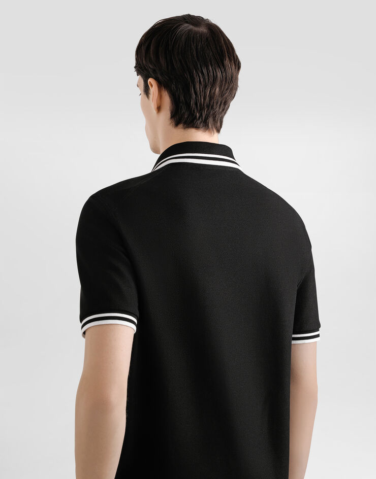 Dolce & Gabbana Cotton piqué shirt Dolce & Gabbana Cotton piqué shirt Black G5NQ1THU7UT