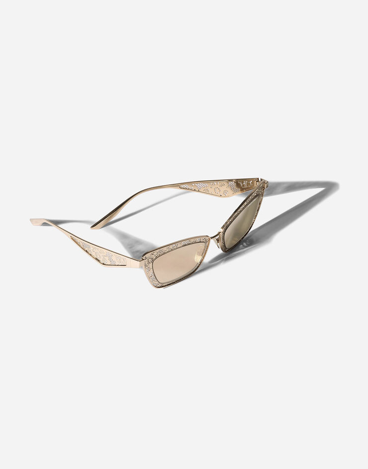 Dolce & Gabbana Gafas de sol DG LACE Chapado en oro VG2311VA203
