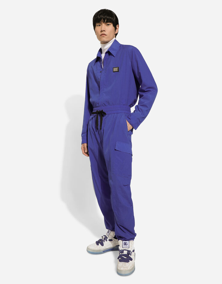 Dolce & Gabbana Stretch cotton cargo pants with tag Blue GW5OHTGH460