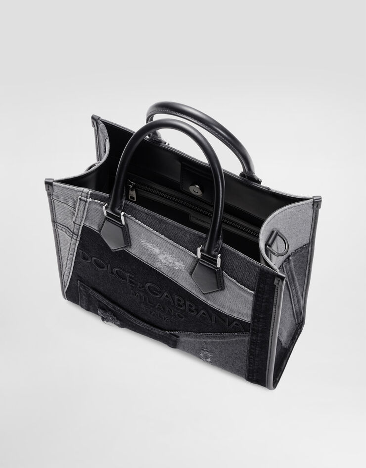 Dolce & Gabbana デニム ショッピング バッグ ブラック BM2272CO998
