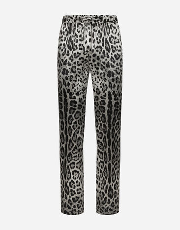 Dolce & Gabbana Leopard-print satin pants Print GVRMATIS1WT