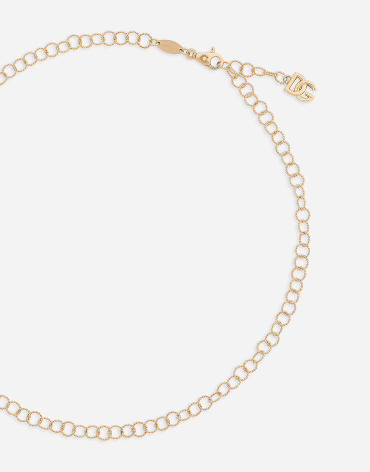 Dolce & Gabbana Collana a catena in filo ritorto e oro giallo 18Kt Oro WNQB1GWYEDG