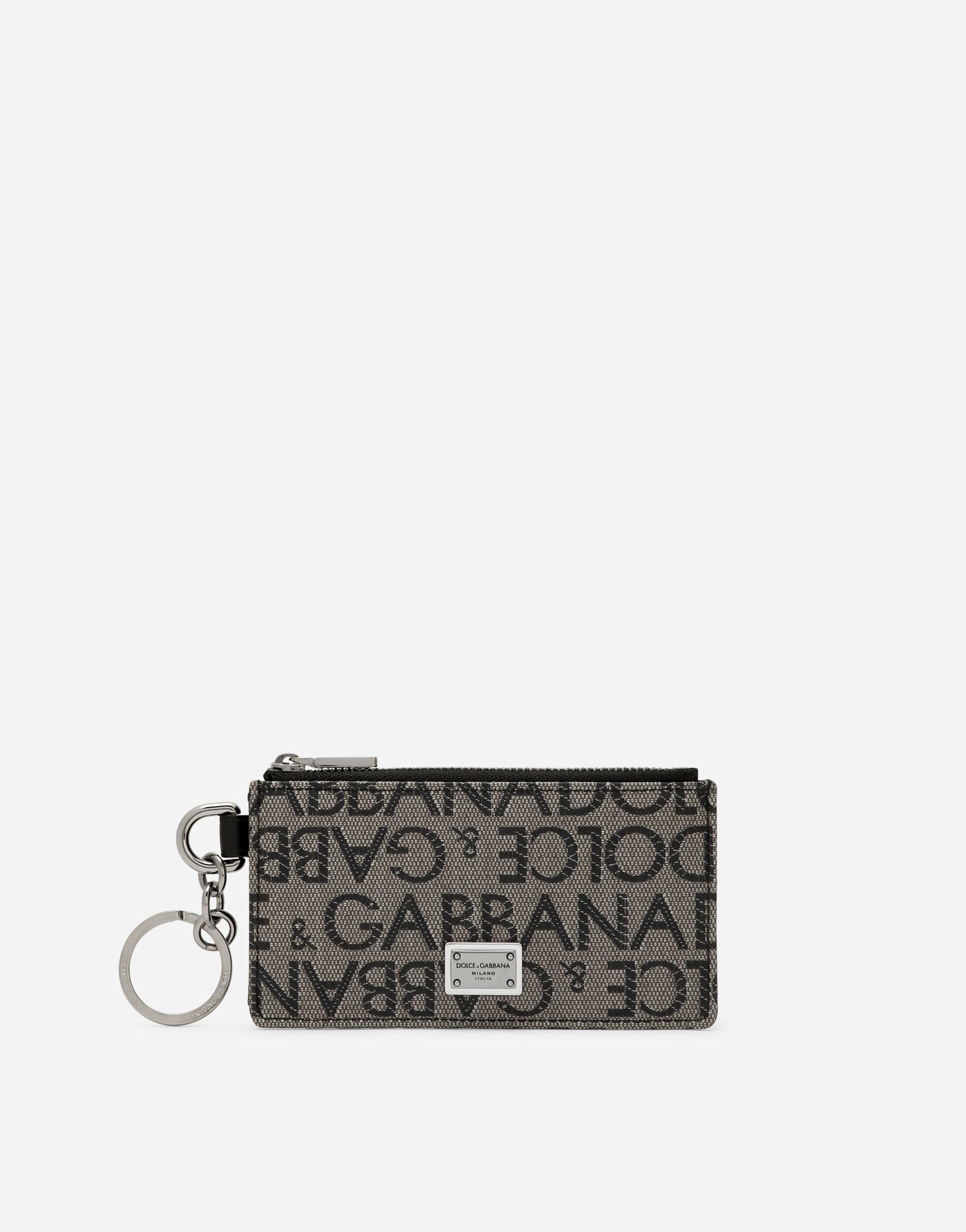 Dolce & Gabbana Jacquard card holder Black BP0330AW576